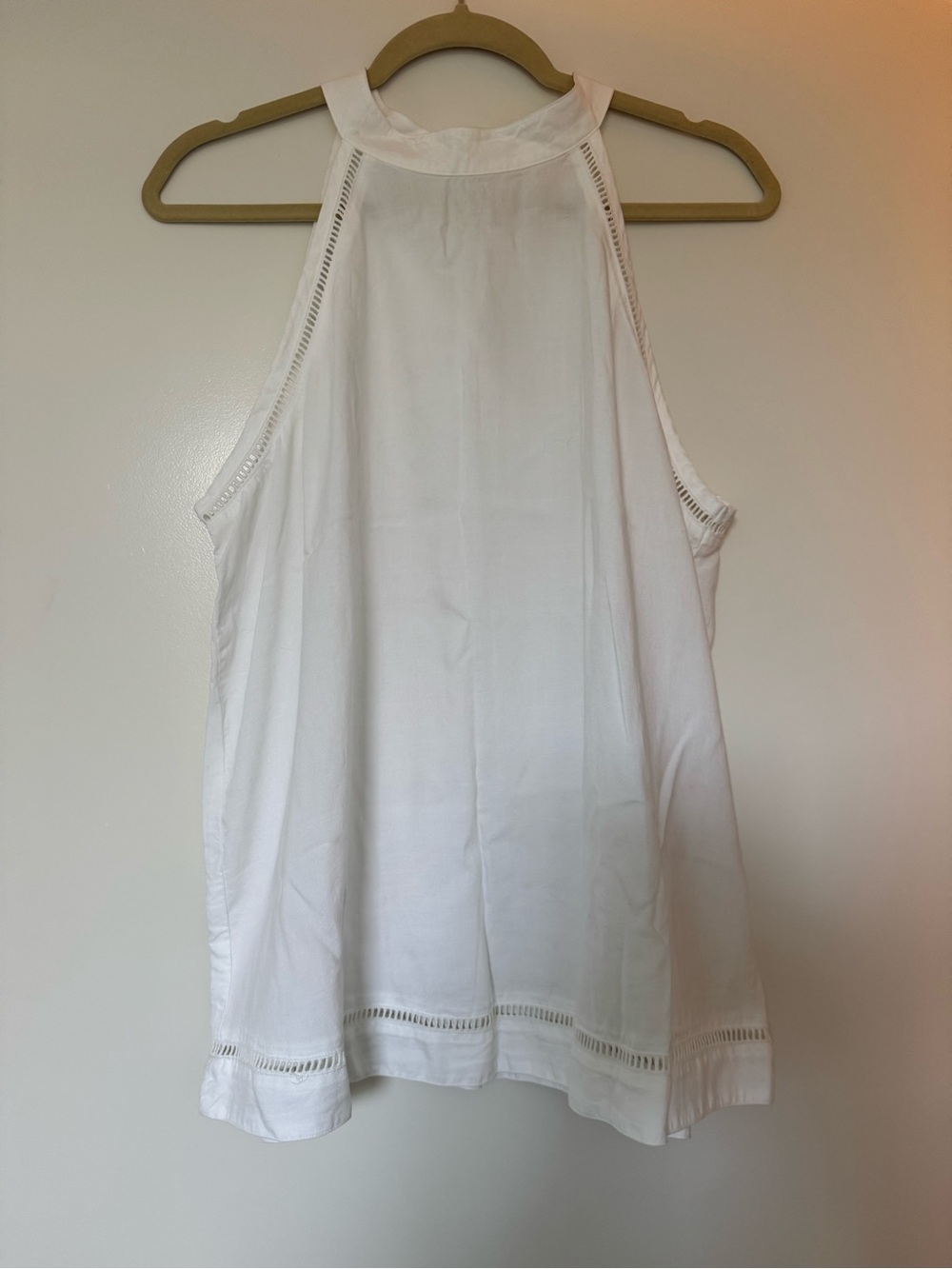 cloth & stone White Sleeveless Halter Top